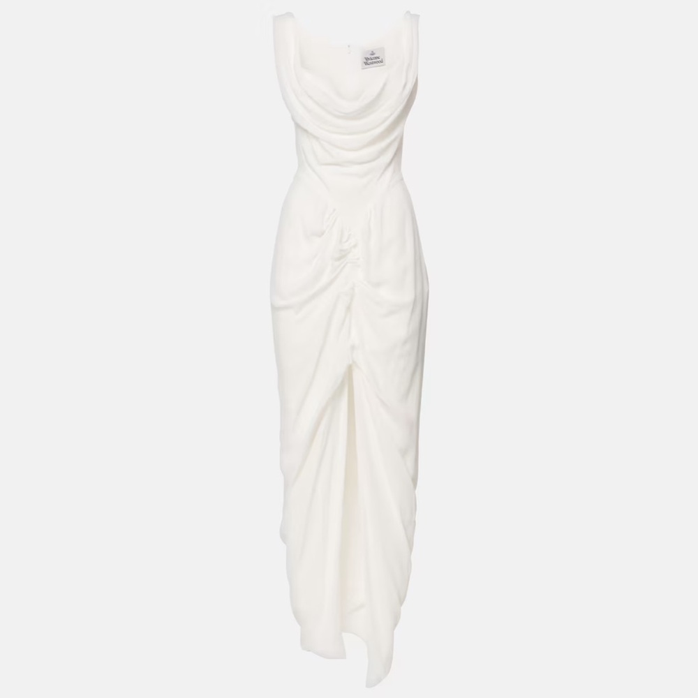 VIVIENNE WESTWOOD Bridal Panther gathered corset dress | Size EU 38 US 2